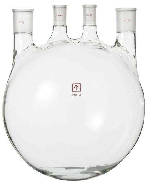 Ai 24/40 34/45 Heavy Wall 10L Round Bottom 4-Neck Flask