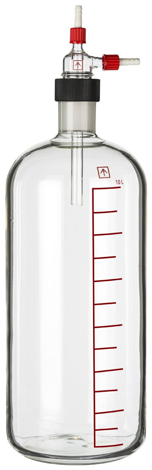 Ai 10L Heavy Wall Glass Vacuum Filtering Carboy