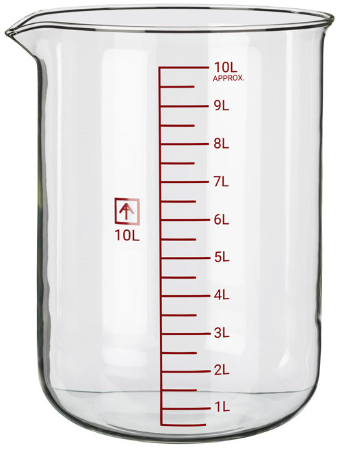 Ai 10L Heavy Wall Glass Beaker
