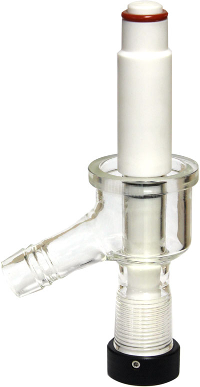 1" Drain Port with PTFE On/Off Valve for Ai Glass Reactors