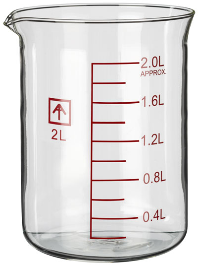 Ai 2L Heavy Wall Glass Beaker