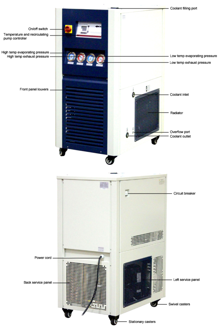 Ai -75°C 10L Recirculating Chiller with 30L/Min Centrifugal Pump - Image 2