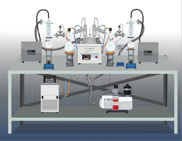 Ai 10 Liter Short Path Distillation Kit with Valved Adapters - Image 2