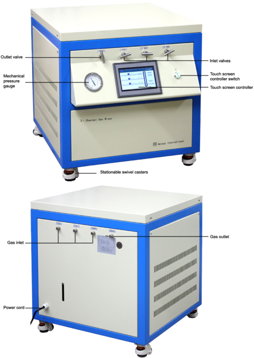 Digital Multi-Channel Gas Mixing System w/ Touch Screen Control