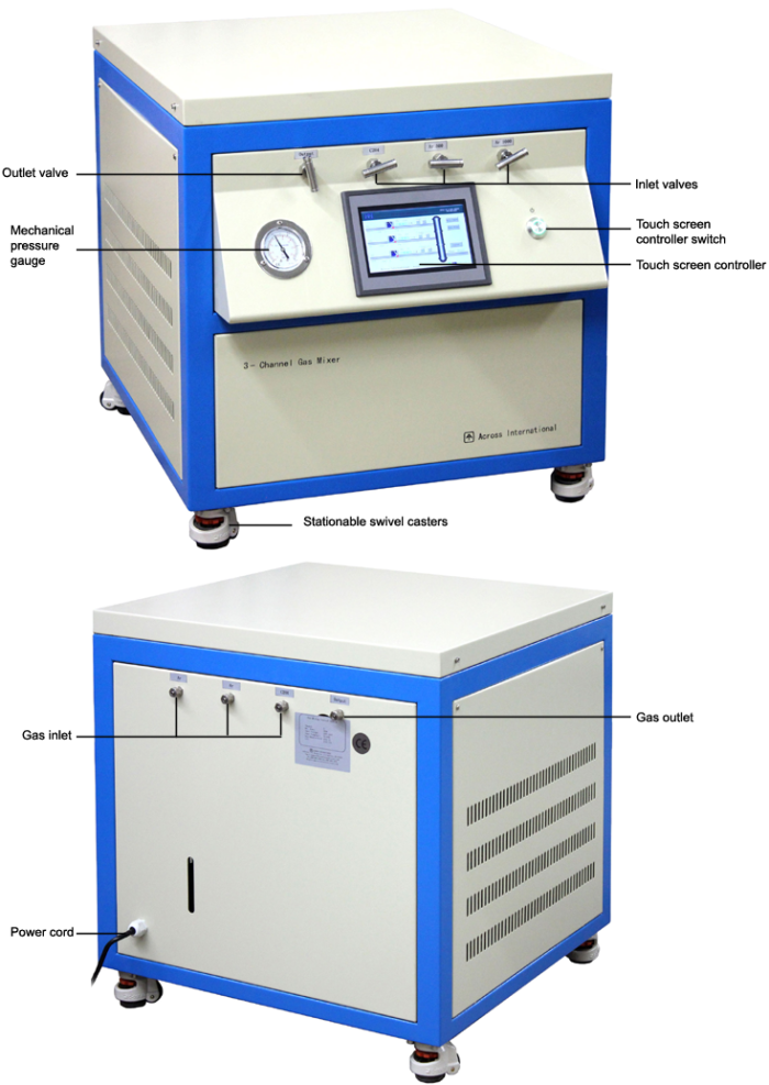Digital Multi-Channel Gas Mixing System w/ Touch Screen Control
