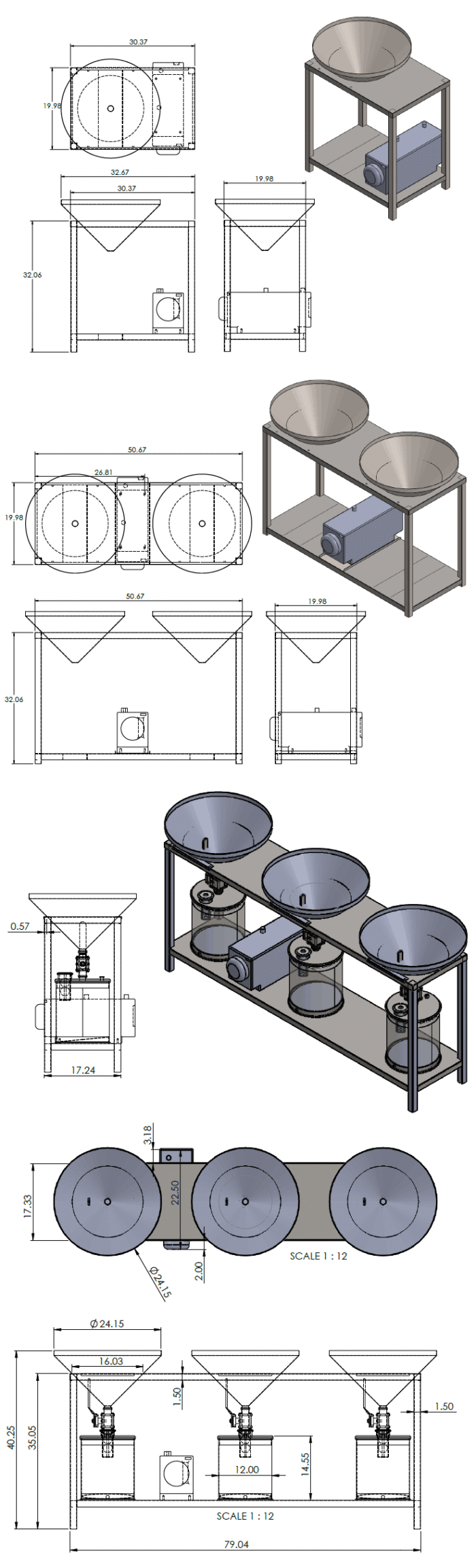 Infinity 1-3 Funnel Stainless Steel Winterization Filter Table - Image 6