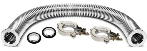 Ai KF25 1M Flexible SST Bellow with Clamps & Centering Rings