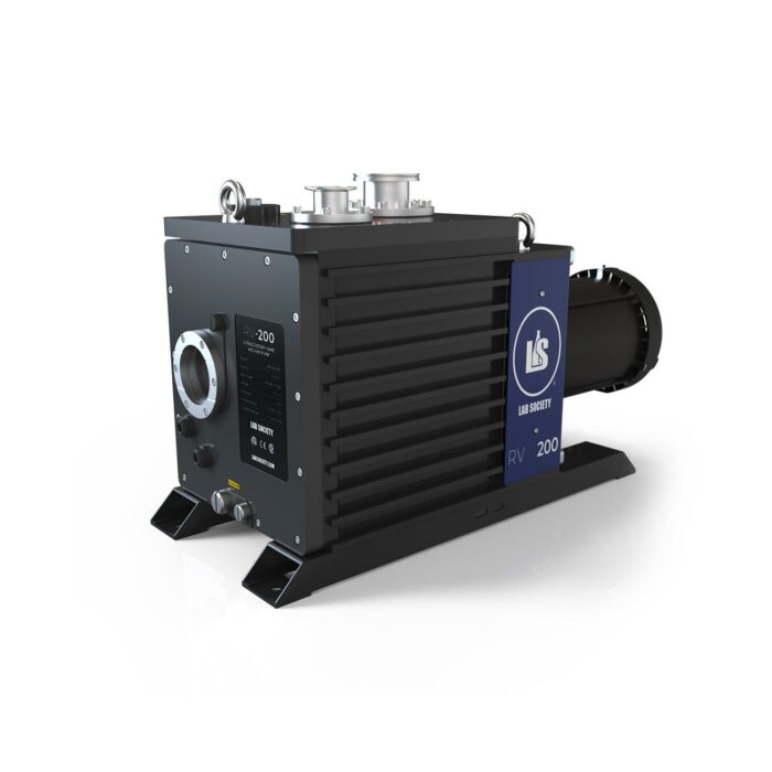 Lab Society 2-Stage Rotary Vane Vacuum Pump 200 – 460V (3 Phase Motor)