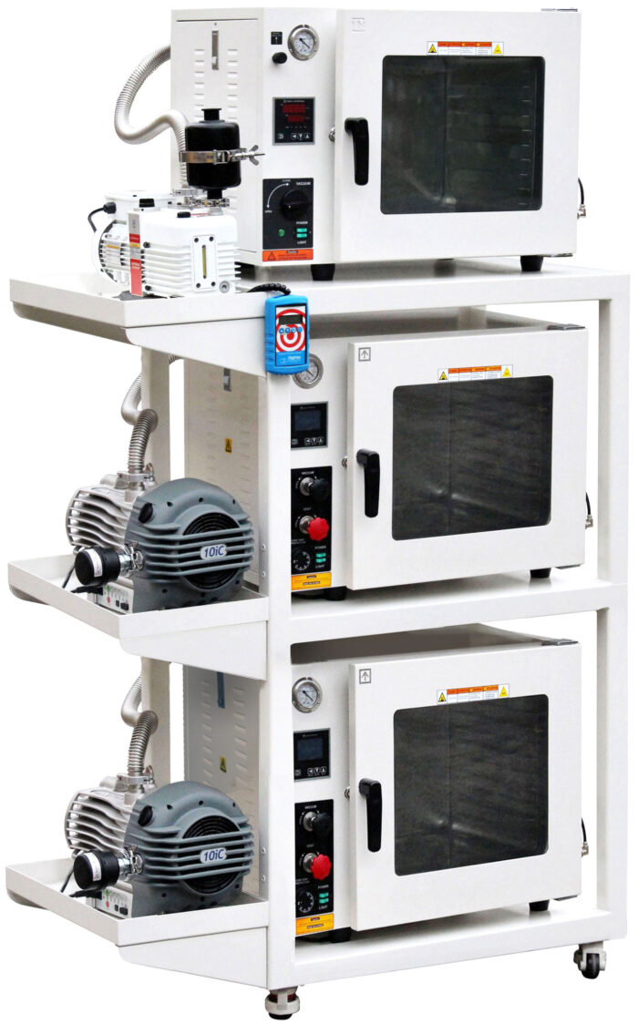 3-Shelf Steel Mobile Cart for Ai 0.9 & 1.9 CF Vacuum Ovens - Image 2