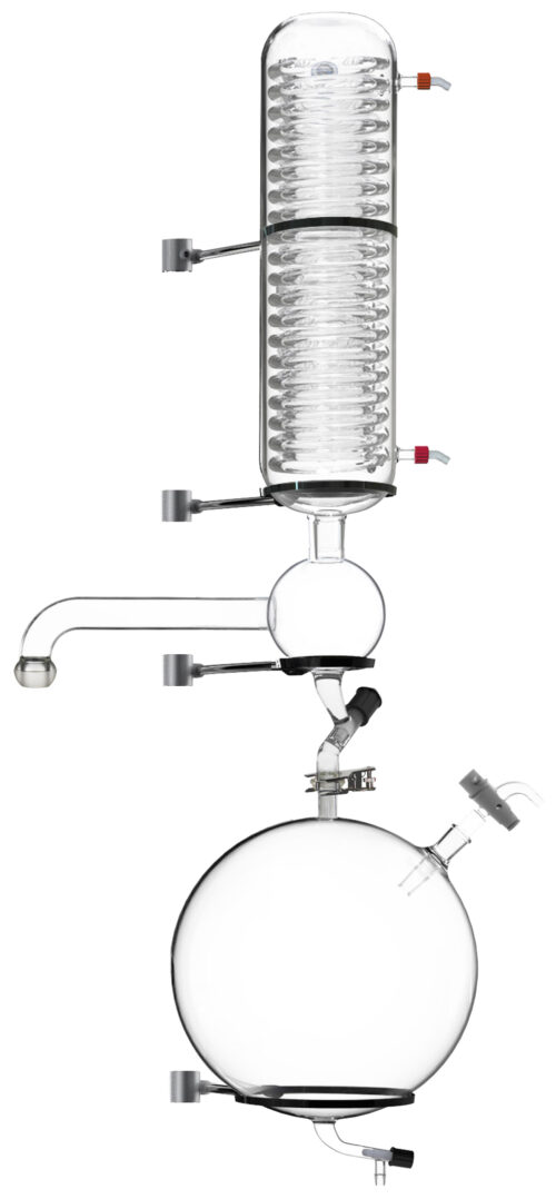 Condenser Set with 20L Receiving Flask for Ai Glass Reactors