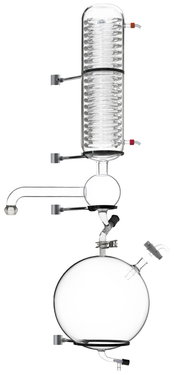 Condenser Set with 20L Receiving Flask for Ai Glass Reactors