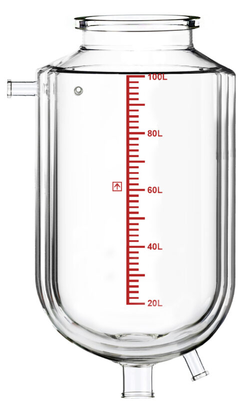 Dual-Jacketed 100L Reactor Vessel for Ai R100 Glass Reactors