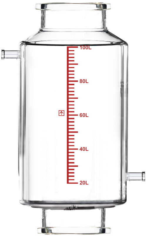 Single-Jacketed 100L Reactor Vessel for Ai R100f Filter Reactors