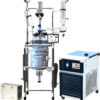 Ai 10L Single or Dual Jacketed Glass Reactor w/ Chiller & Pump - Image 3
