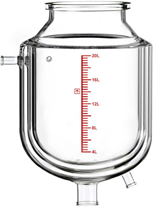 Dual-Jacketed 20L Reactor Vessel for Ai R20 Glass Reactors
