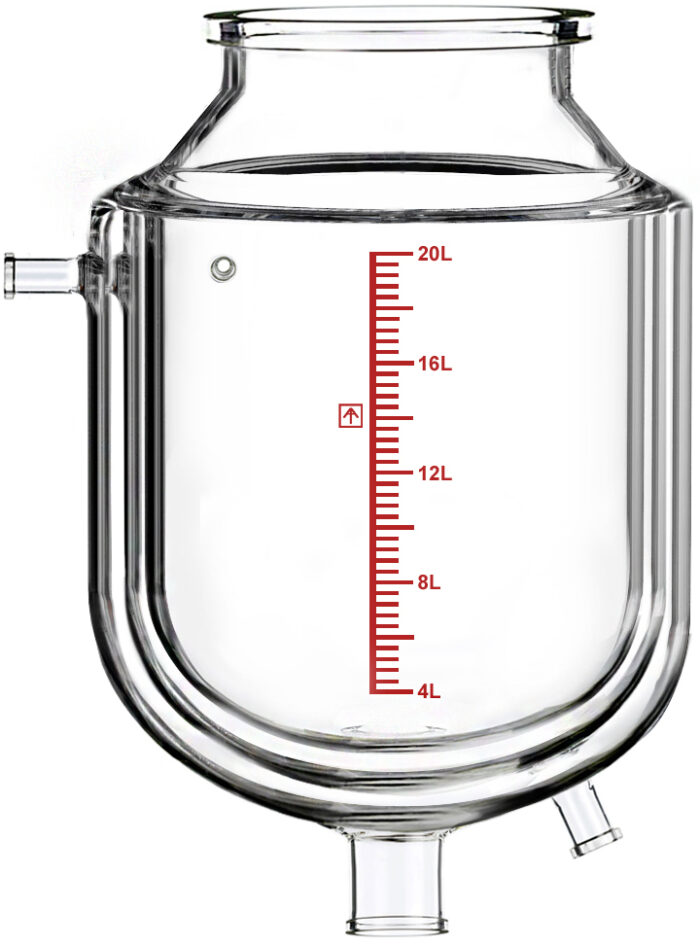 Dual-Jacketed 20L Reactor Vessel for Ai R20 Glass Reactors
