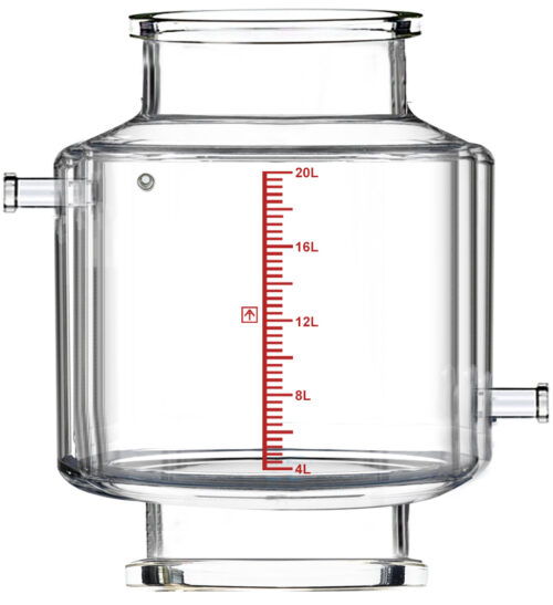 Double-Jacketed 20L Reactor Vessel for Ai R20 Filter Reactors