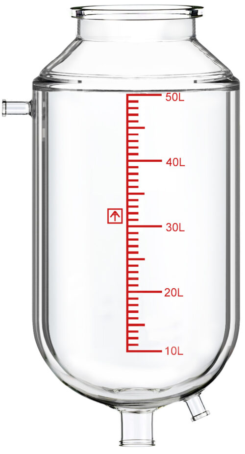 Single-Jacketed 50L Reactor Vessel for Ai R50 Glass Reactors