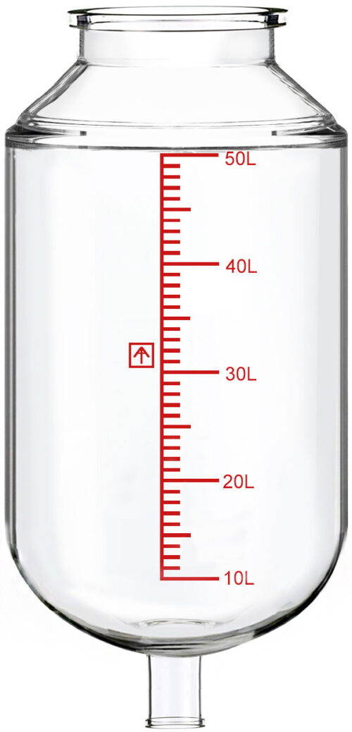 Non-Jacketed 50L Reactor Vessel for Ai R50 Glass Reactors