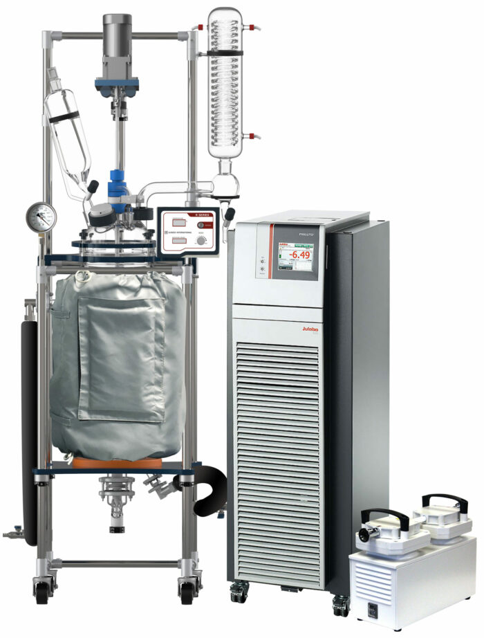 Ai 50L Single or Dual Jacketed Glass Reactor w/ Chiller & Pump - Image 3