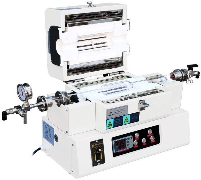 1200C 1-Zone 25mm OD Compact Rotary Top-Open Tube Furnace - Image 2