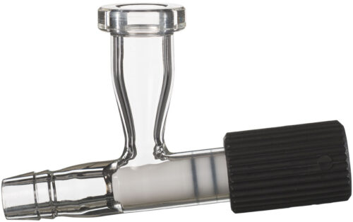 Glass Drain Port with PTFE Valve for Ai Receiving Flasks