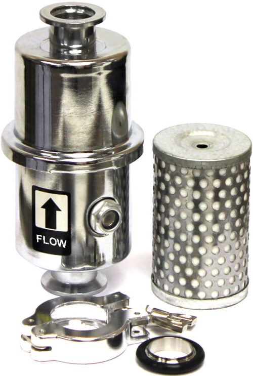 EZ-Swap Vacuum Pump Exhaust Oil Mist Filter with KF25 Fittings