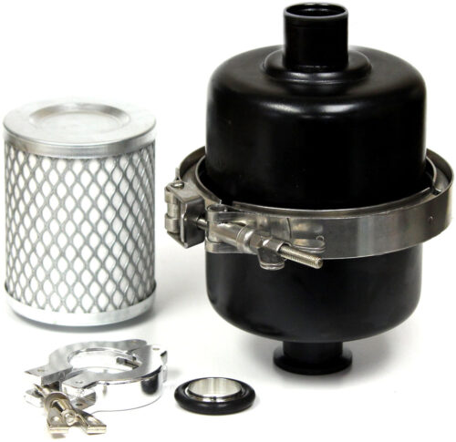 EZ-Swap Large Capacity Pump Exhaust Oil Mist Filter w/ Fittings