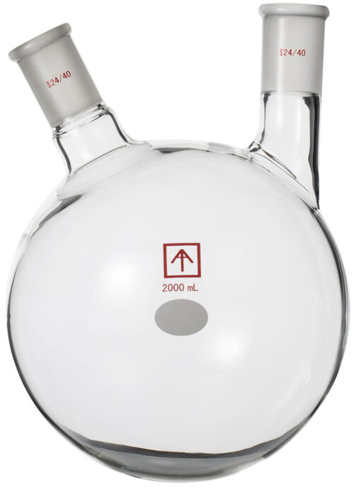 Ai 24/40 Heavy Wall 2L Round Bottom 2-Neck Flask