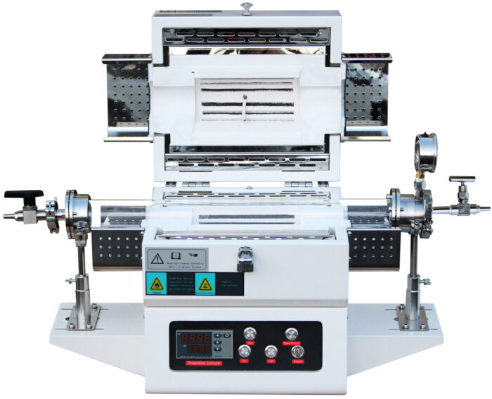 1200C 1-Zone 50mm OD Top-Open Tube Furnace with Quartz Tube