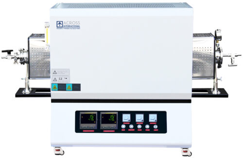1700C 2-Zone Tube Furnace with Vacuum Flanges & Alumina Tube