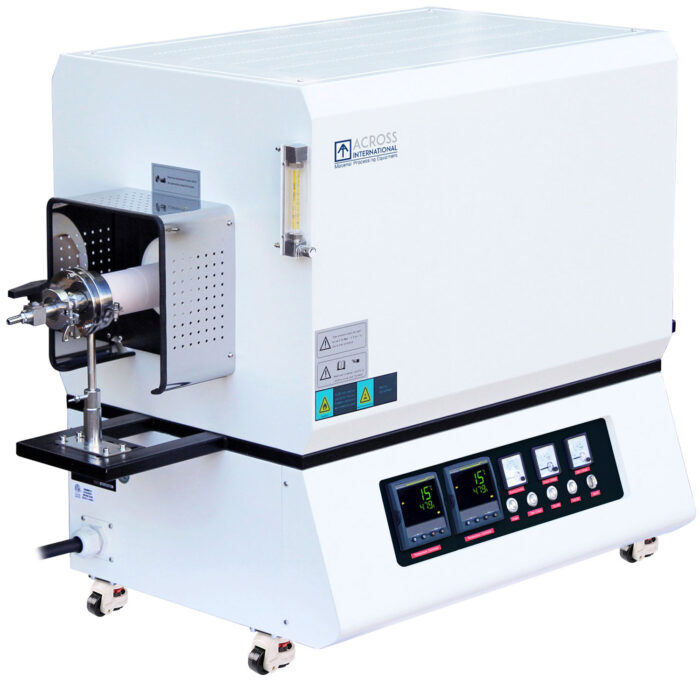 1700C 2-Zone Tube Furnace with Vacuum Flanges & Alumina Tube - Image 2