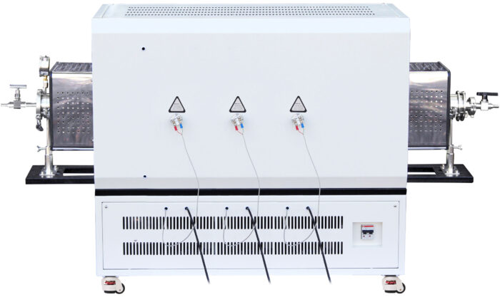 1700C 3-Zone Tube Furnace with Vacuum Flanges & Alumina Tube - Image 4