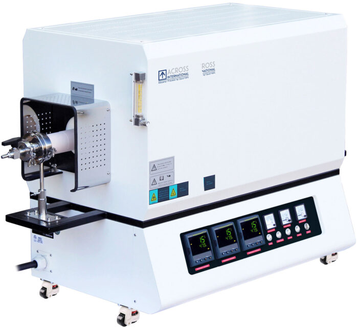 1700C 3-Zone Tube Furnace with Vacuum Flanges & Alumina Tube - Image 2