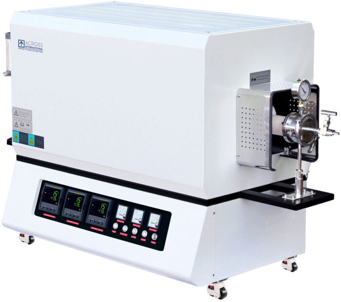 1700C 3-Zone Tube Furnace with Vacuum Flanges & Alumina Tube - Image 3
