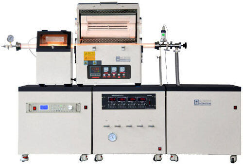 1200°C PE/CVD Furnace w/ RF Generator, Gas Mix & Pumping System