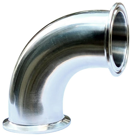 Ai 2" One-Piece 304 SST 90 Degree Sanitary Tri-Clamp Elbow