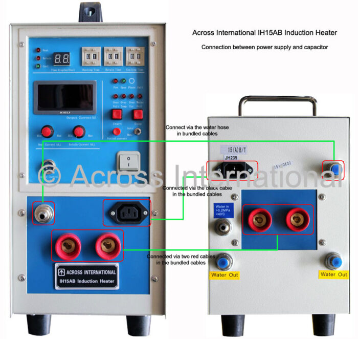 15KW Mid-Frequency Split Induction Heater w/ Timers 30-80KHz - Image 4