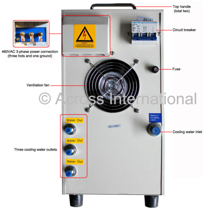 25KW Mid-Frequency Compact Induction Heater w/ Timers 30-80KHz - Image 3