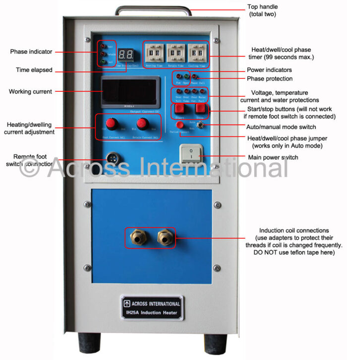 25KW Mid-Frequency Compact Induction Heater w/ Timers 30-80KHz - Image 2